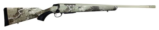 Buy Tikka T3x Lite, Bolt Action Rifle, 300 WSM, 24.38" Fluted Barrel, 1:11 Twist, Threaded 5/8x24, Veil Alpine Camo, Synthetic Stock, Cerakote Barrel and Action, Green Color, Right Hand, 3Rd, 1 Mag, Includes Matching Muzzle Brake