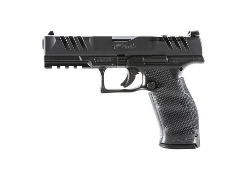 Buy Walther, PDP, Optics Ready, Semi-automatic, Polymer Frame, Striker Fired, Full Size Frame, 9mm, 4.5" Barrel, Adjustable Rear Sight, Black, 18Rd