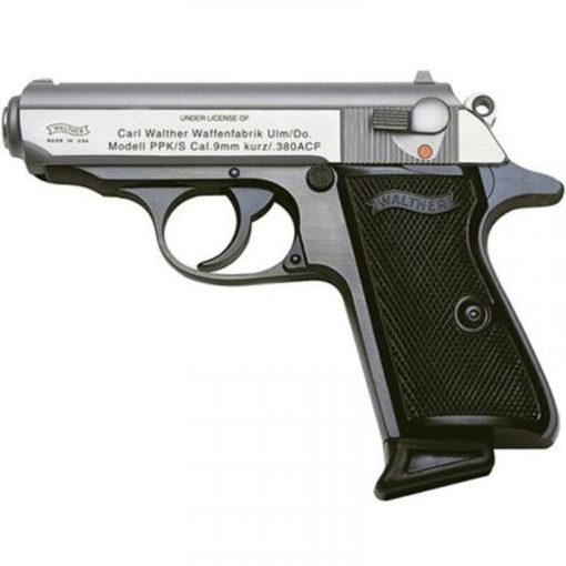 Buy Walther PPK/S .380 ACP, 3.30" Barrel, Black Frame, Stainless Slide, 7rd