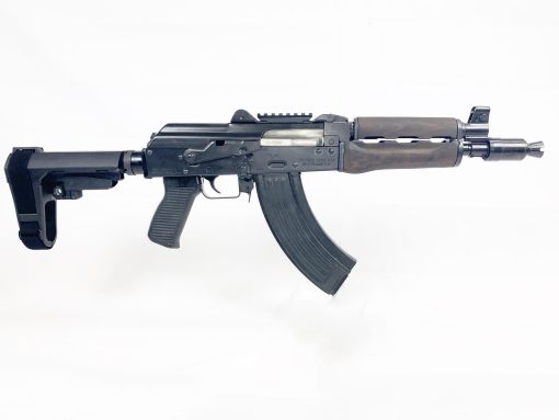 Buy Zastava ZPAP92 With Booster AK-47 Pistol 7.62 x 39 10" Barrel Dark Wood, Top Rail, SB3 Brace, 30rd Mag